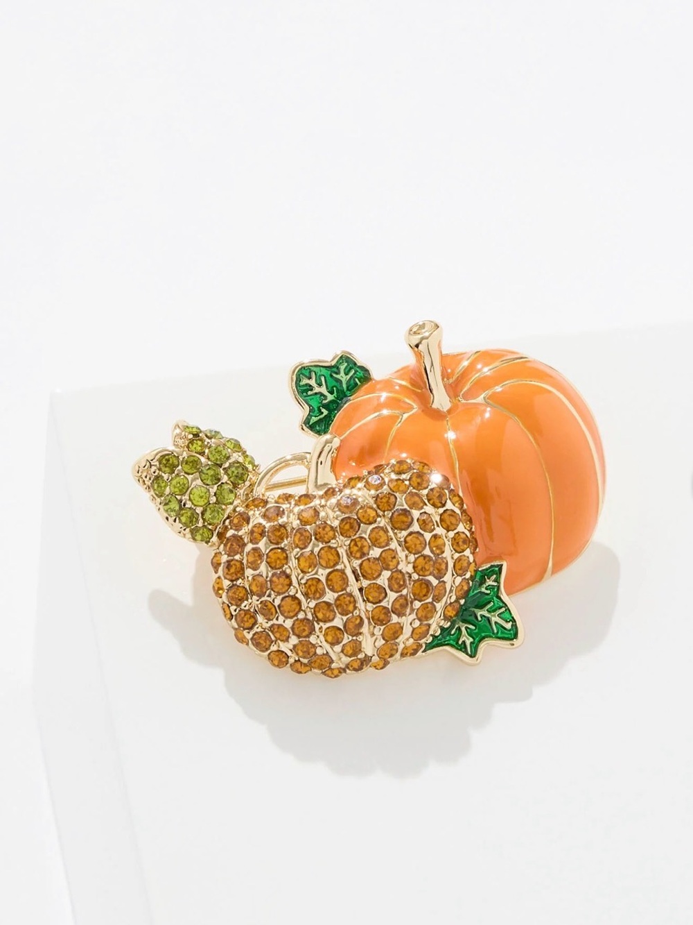 Talbots Pumpkin Cluster Brooch
